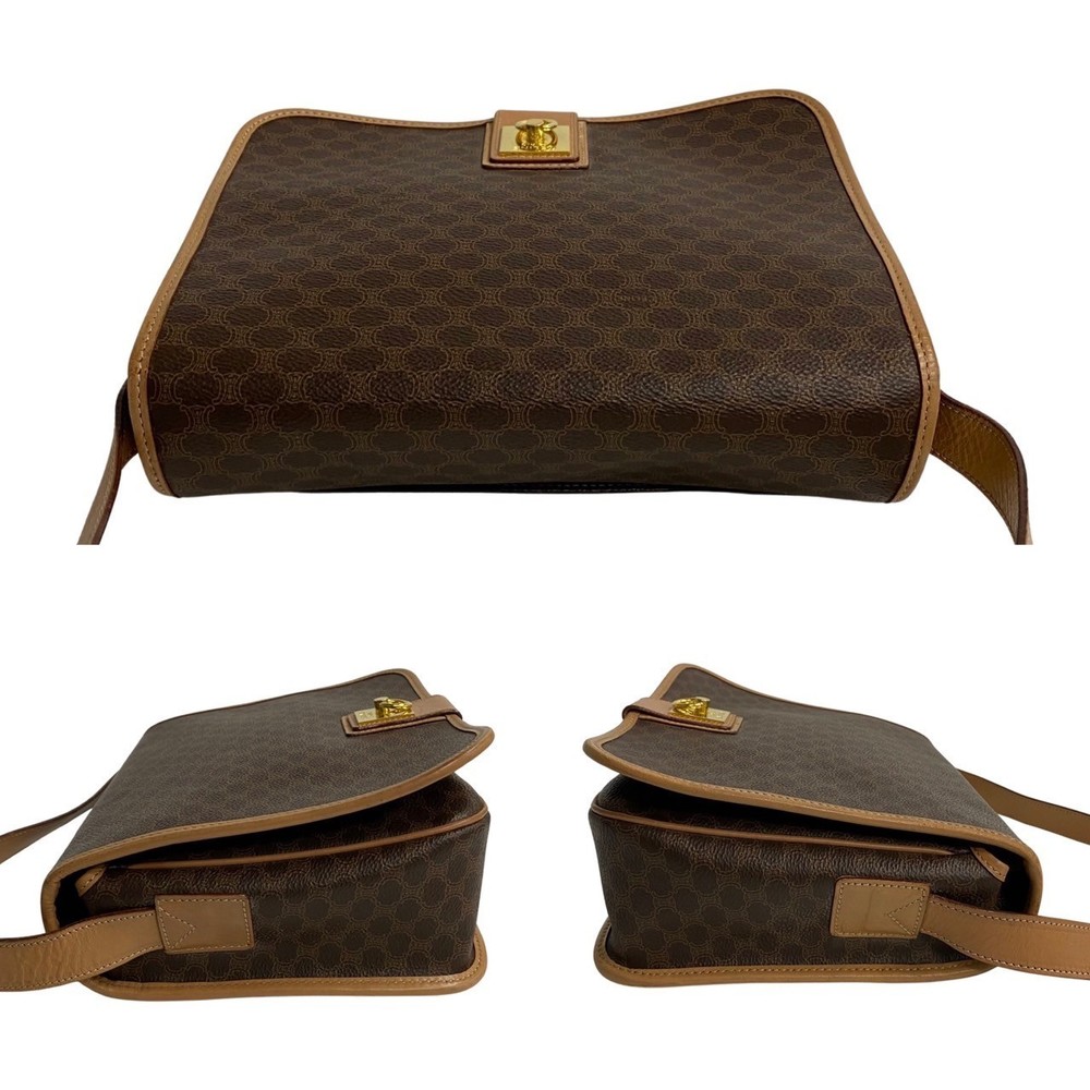 Celine Brown Macadam Triomphe Bag Ring Shoulder - image 6